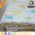 custom whosale softextile cotton muslin swaddle blanket for baby